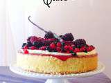 Red fruits cake