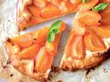 Tarte rustique abricots amande