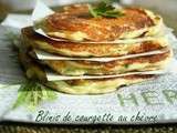 Blinis de courgettes au chèvre