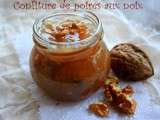 Confiture de poires aux noix