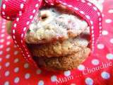 Cookies chocolat blanc et framboises