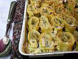 Escargots de lasagnes aux artichauts et parmesan