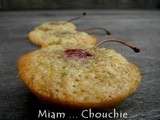 Financiers noisettes – pistaches et cerises