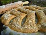 Fougasse au fromage aux herbes et sesame