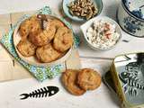 Madeleines à la féta, noix et pesto rosso ( apéro party )