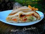 Panini chevre – miel facon calzone