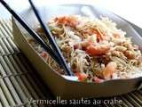 Vermicelles sautés au crabe