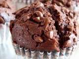 Défi gsbf : Triple chocolate chunk muffins