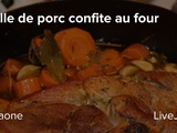 Rouelle de porc confite au four