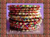 Bubble gum sprinkles Pizzelles