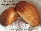 Petits pains sans pétrissage