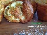 Popovers romarin et sel de mer