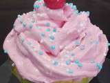 Cupcake cream cheese fraise