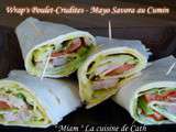 Demi-Wrap's Poulet-Crudités & Mayo Savora au Cumin