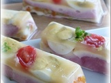   Miam   Aspics Jambon- Macédoine gelée Madère - Mayonnaise