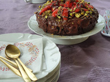   Miam   Fondant chocolat fraises et pistaches