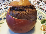   miam   Pomme cuite et son fondant chocolat