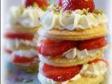 Mille feuilles express au Fraise { Chantilly au mascarpone }