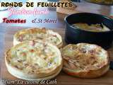 Ronds feuilletés au St Moret et jambon fumé