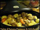 Tajine d'Agneau aux Pruneaux et Artichauts