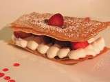 Mille-feuilles fraise chantilly