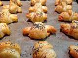 Minis croissants au saumon