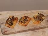 Minis feuilletés camembert et champignons