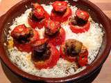 Tomates farcies boeuf et chorizo