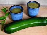 Gaspacho courgettes et menthe