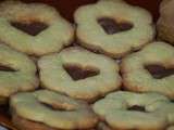 Sablés fourrés au chocolat au lait, biscuits pour l'avent