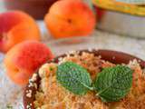 Crumble d’Abricots, Huile d’Olive au Basilic et Menthe