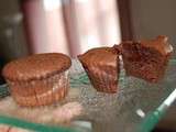 Cupcakes fondants au chocolat