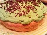 Petit sponge cake moelleux et chantilly au matcha