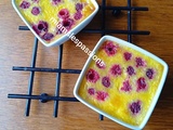 Crème aux œufs aux framboises