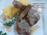 Agneau presto aux senteurs de la provence