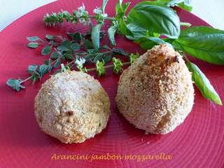 Arancini jambon mozzarella