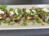 Aubergines à la vinaigrette italienne