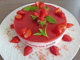 Bavarois aux fraises