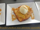 Brioche perdue aux pommes caramélisées