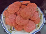 Cookies aux pralines roses