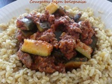 Courgettes façon bolognaise