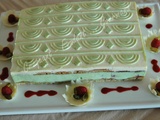 Entremets Framboise-pistache