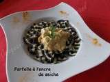 Farfalle à l’encre de seiche