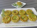 Flans de petits-pois à la menthe et au chèvre – Foodista challenge # 110