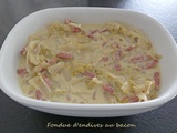 Fondue d’endives au bacon