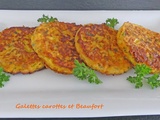 Galettes carottes et Beaufort – Bataille Food#105