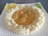 Gambas au lait de coco