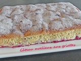 Gâteau moelleux aux griottes