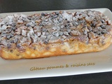 Gâteau pommes & raisins secs