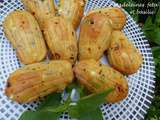 Madeleines feta et basilic